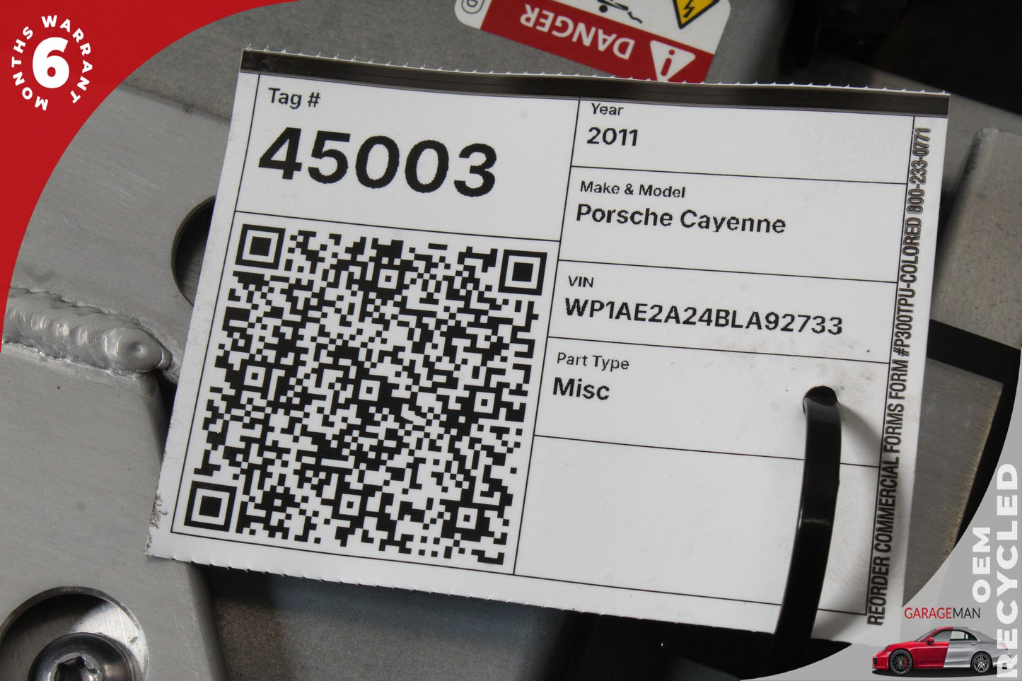 2011-2014 Porsche Cayenne 958 Hybrid S High Voltage Battery 7P0915590G OEM 110K