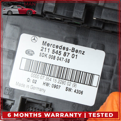 2003-2011 Mercede W211 E320 CLS550 Rear Fuse Relay Box Module 2115458701 OEM
