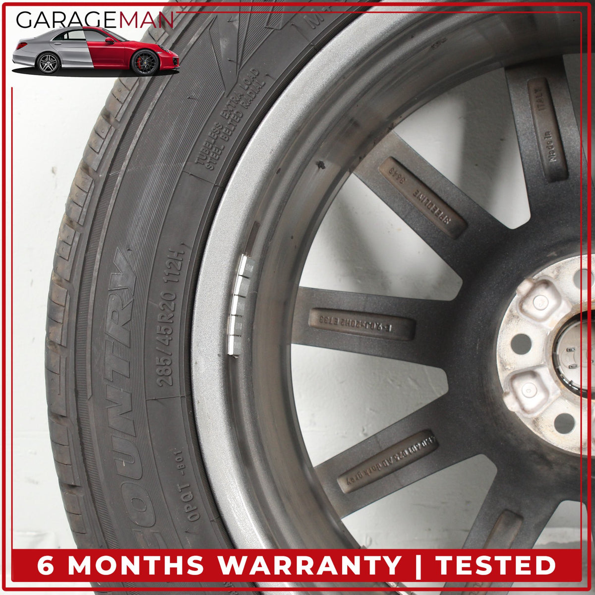 2017-2025 Audi Q7 SQ7 10 Spoke Wheel Rim w/ Tire 9JX20H2 ET33 4M0601025AD OEM