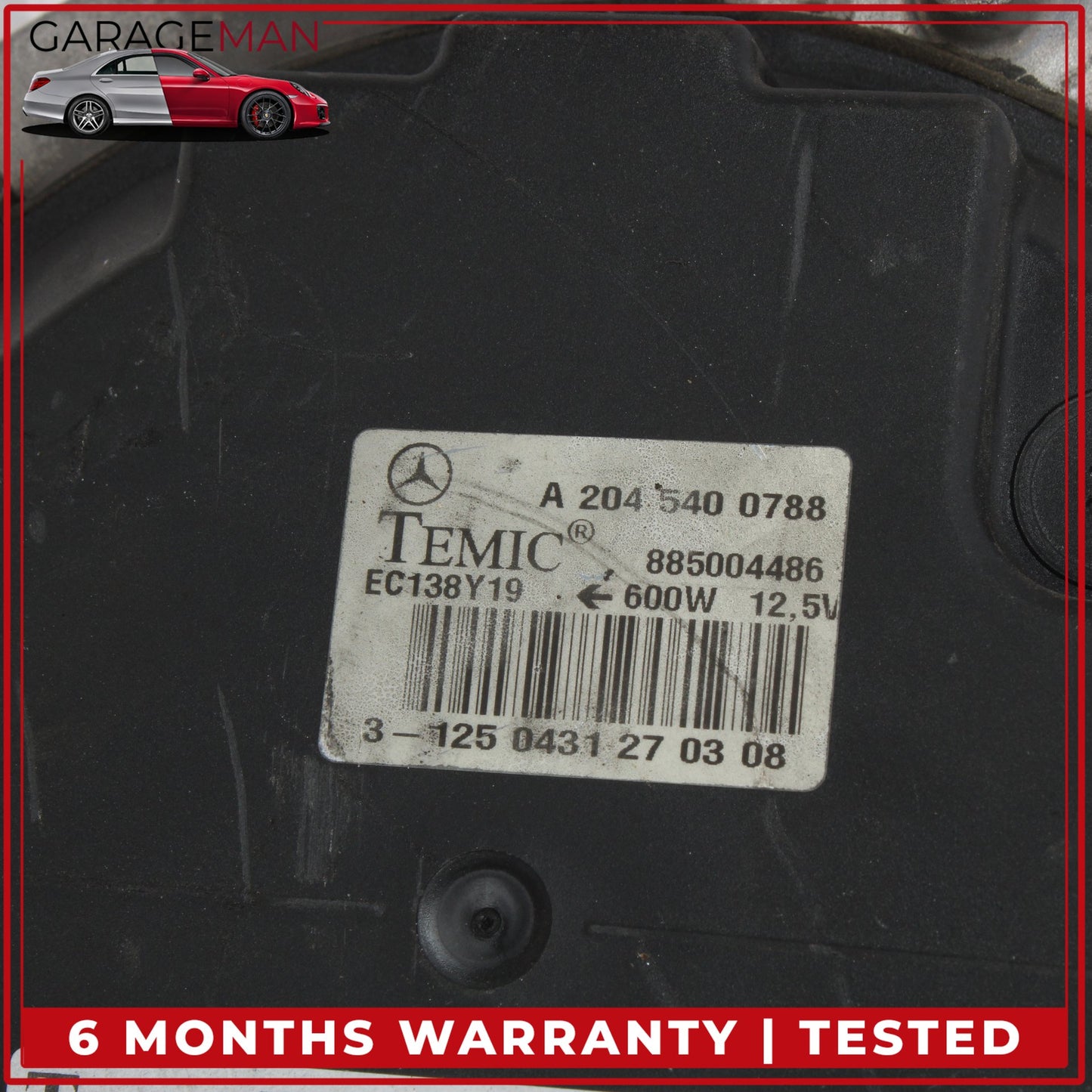 2008-2018 Mercedes X204 GLK350 E350 Engine Radiator Cooling Fan Motor OEM
