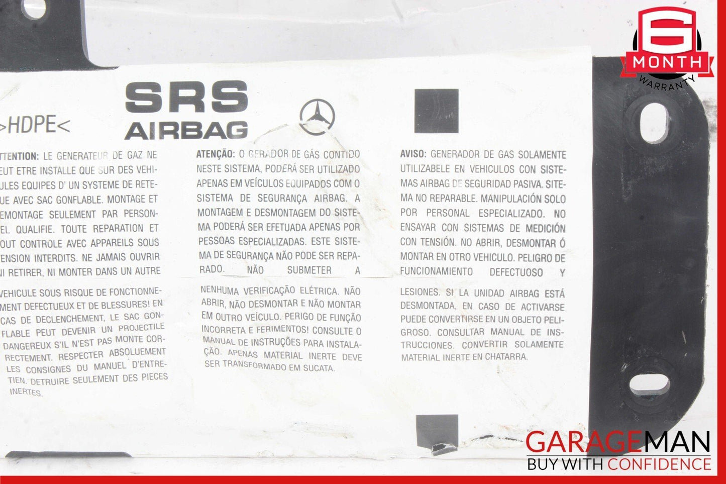 06-11 Mercedes W219 CLS550 CLS500 Dashboard  Front Right Side Airbag Air Bag OEM