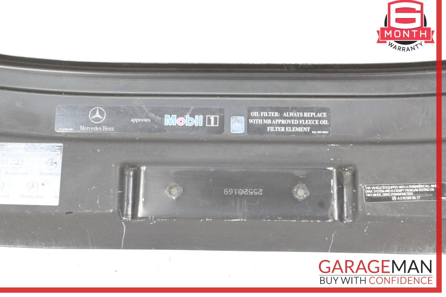 2006 Mercedes-Benz ML500 M-Class W164 Front Radiator Support Tie Bar 2515840426
