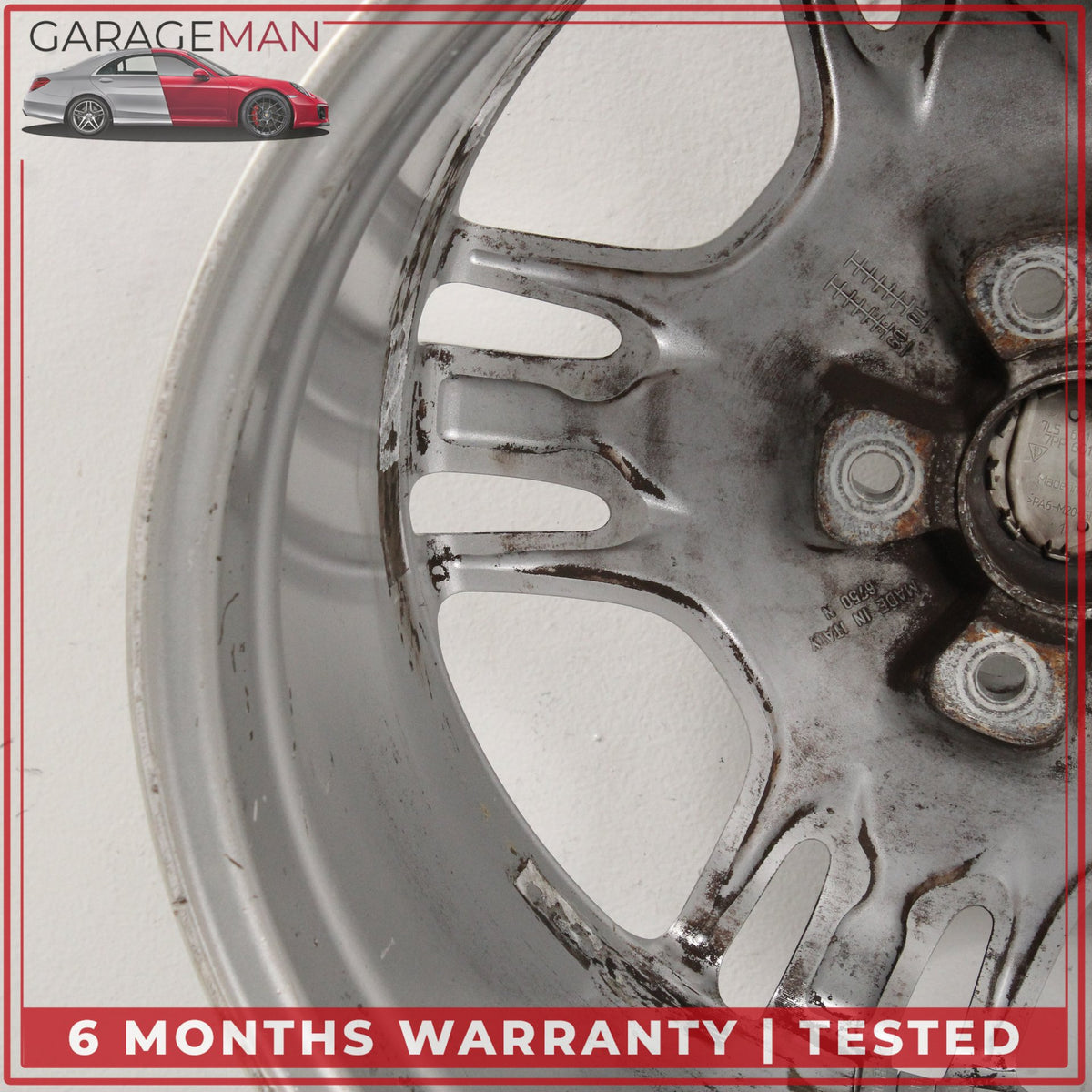 2010-2016 Porsche Panamera 970 10Jx19 ET61 Rear Wheel Rim Silver 97036216001 OEM