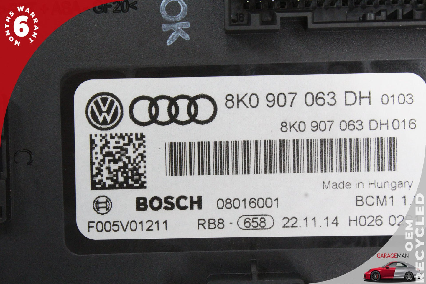 2009-2017 Audi A5 Q5 SQ5 A4 Onboard Supply Control Module Unit 8K0907063DH OEM