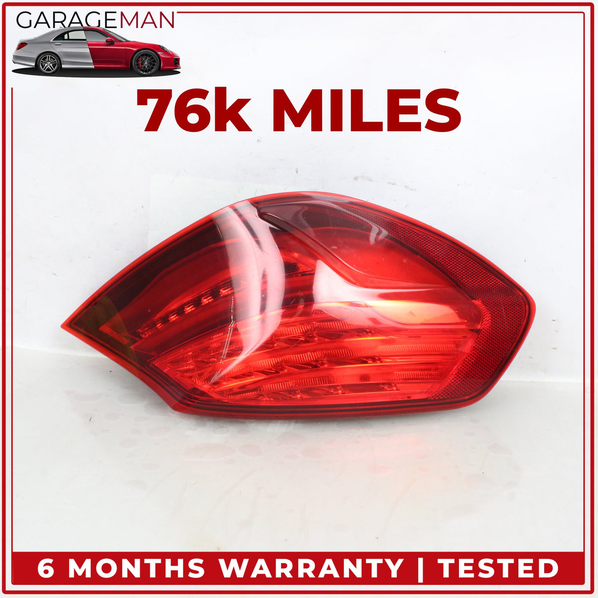 2012-2018 BMW 650i F13 Rear Left Outer Tail Light Lamp 4880369 OEM