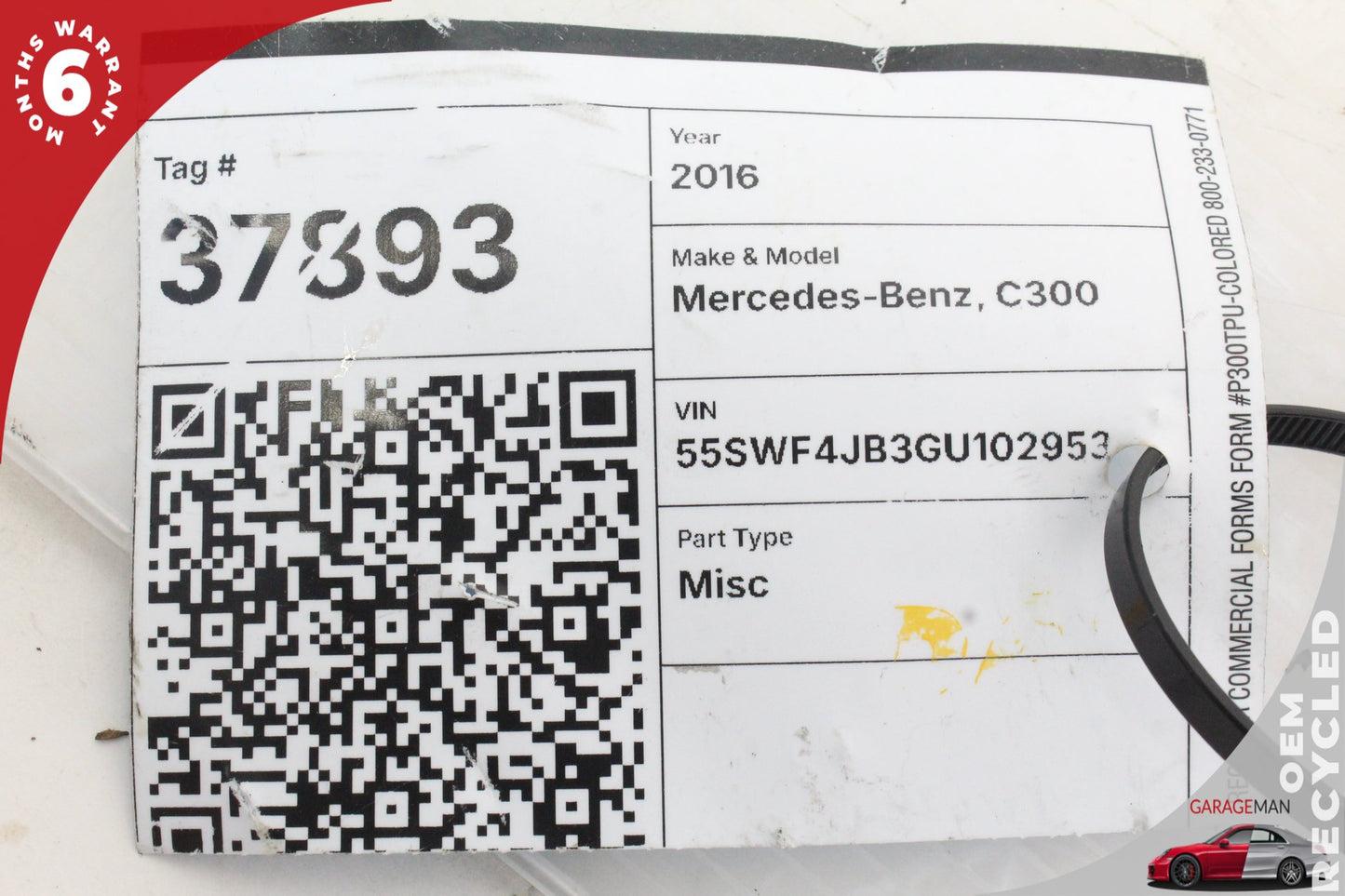 2015-2020 Mercedes-Benz C300 W205 Rear Lower Control Arm 2053521900