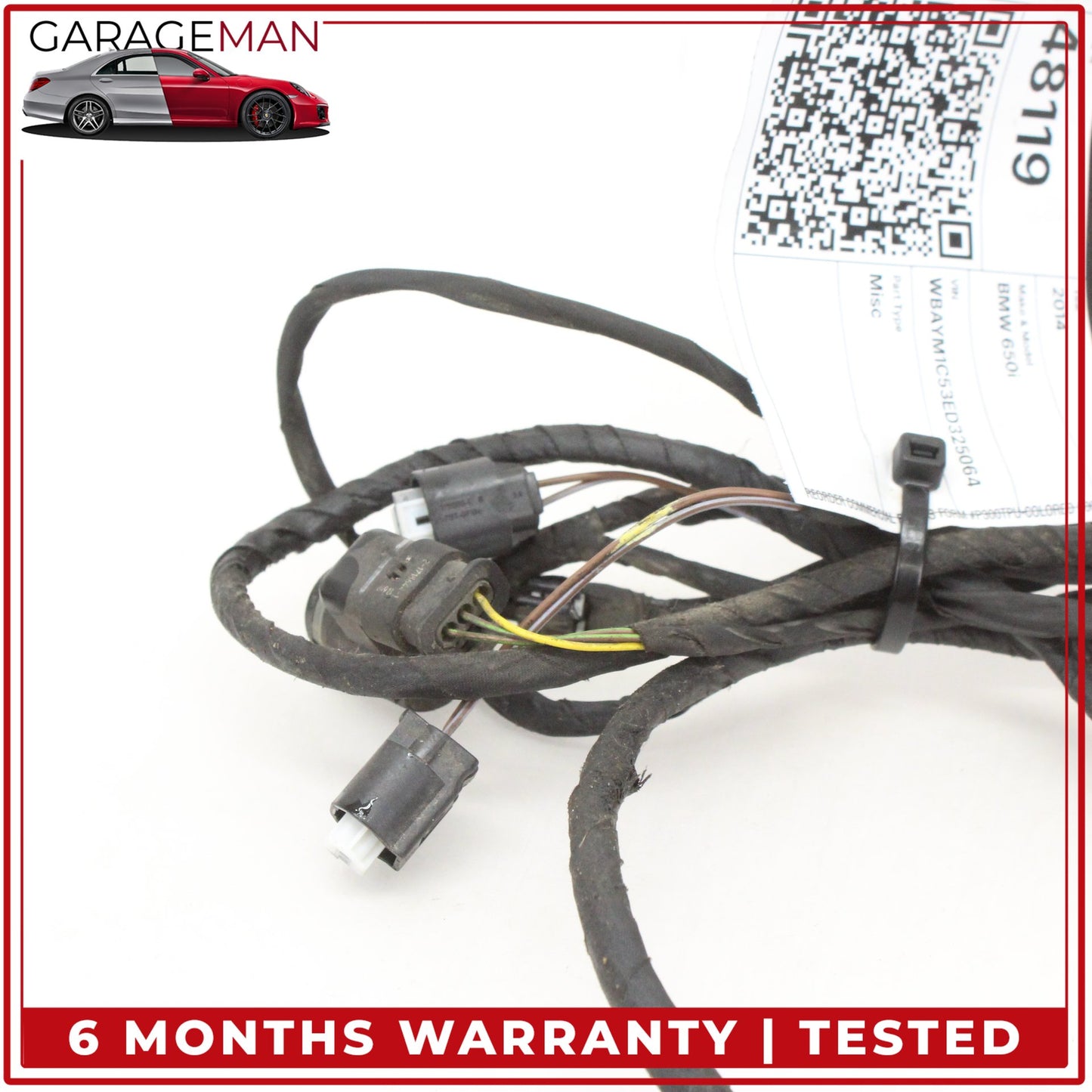 2012-2018 BMW 650i Rear Bumper Parking Sensors w/ Wire Harness 9270495 OEM