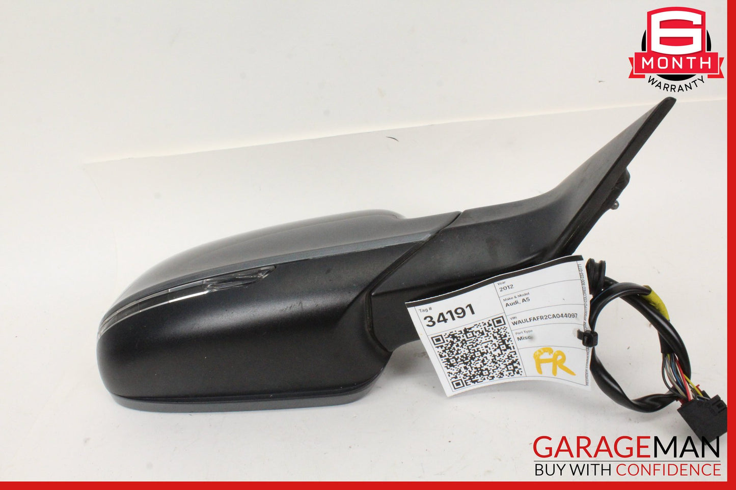 2010-2017 Audi A5 S5 Front Right Passenger Side Door Rear View Mirror Gray OEM