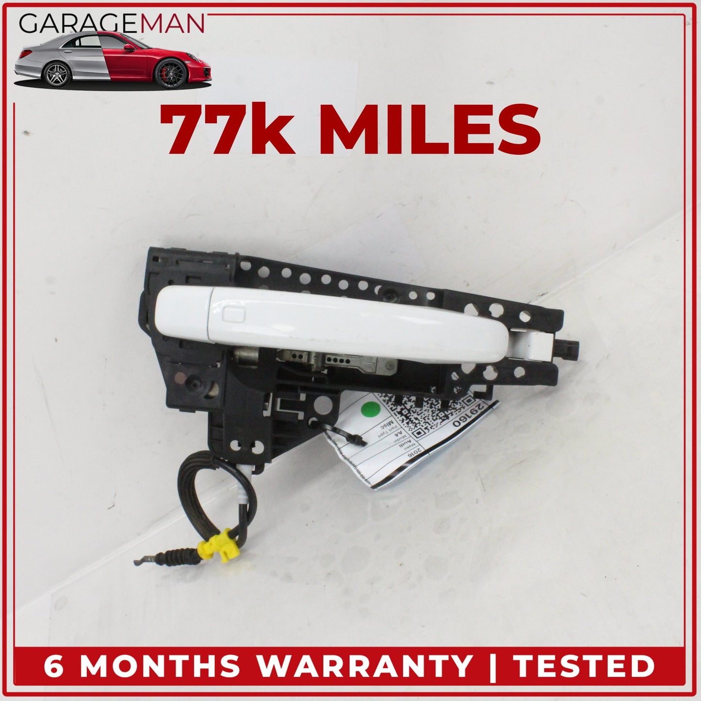 2009-2016 Audi A4 S4 A5 S5 Right Passenger Side Exterior Door Handle White OEM