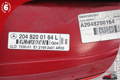 08-11 Mercedes-Benz C300 w204 Sedan Rear Left Side Tail Light Lamp 2048200164L