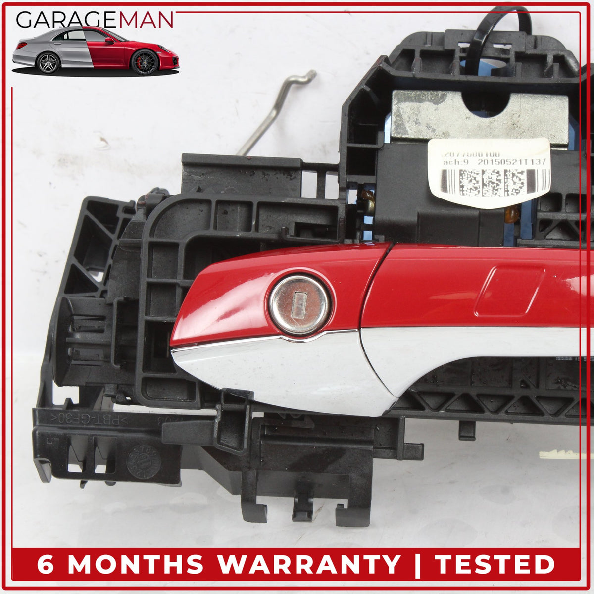 2010-2017 Mercedes C207 E400 Coupe Front Left Side Exterior Door Handle Red OEM