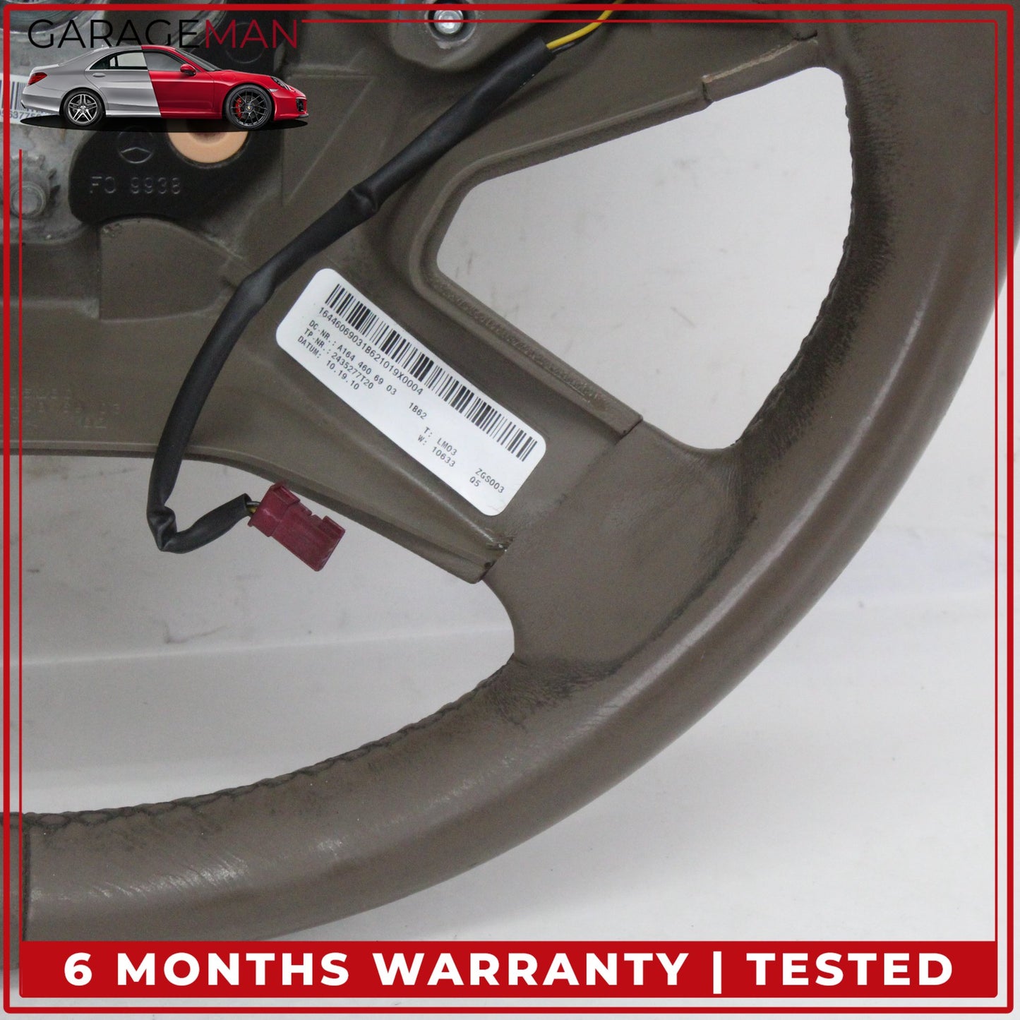2009-2013 Mercedes W164 ML350 R350 GL550 Steering Wheel Brown 1644606903 OEM
