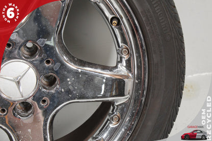 2002-2005 Mercedes W203 C230 Rear Wheel Rim w/ Tire 8.5JX17H2ET34 2034001302 OEM