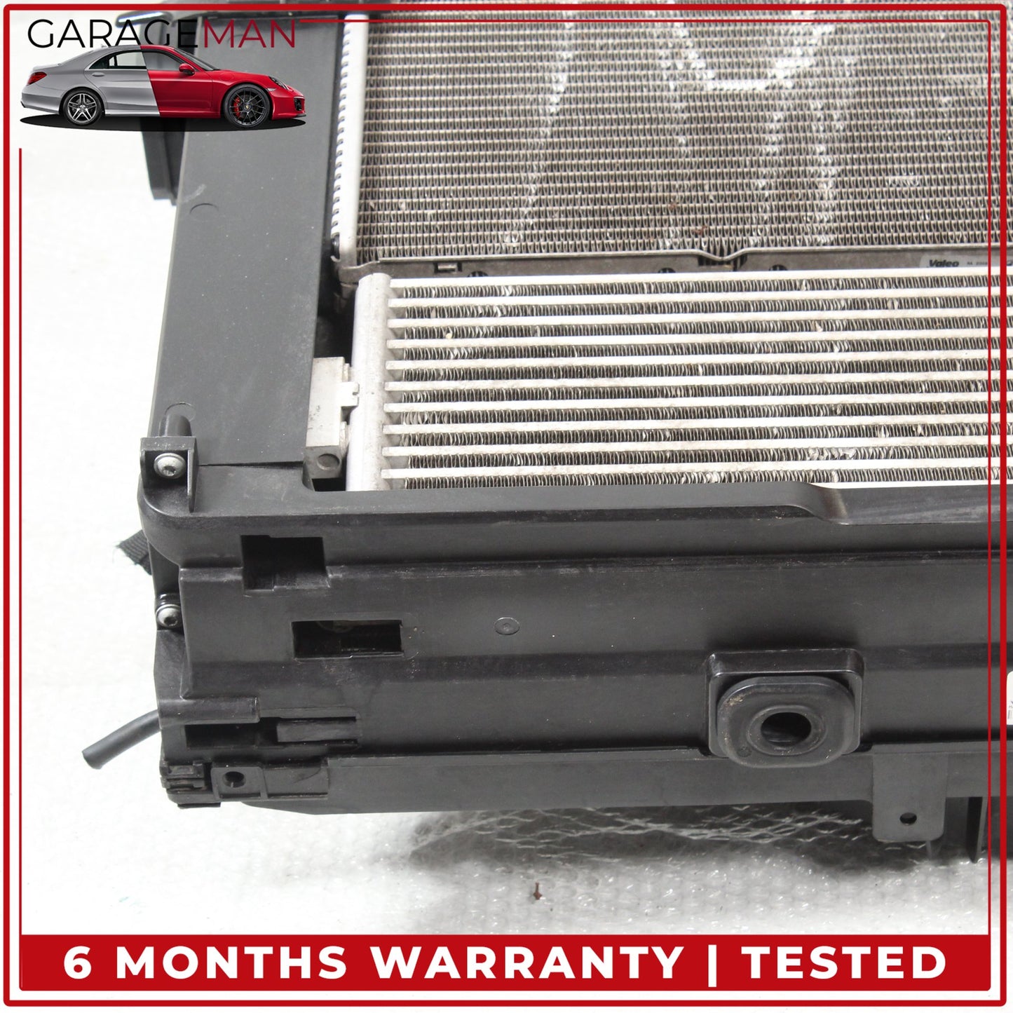 2010-2019 BMW 650i Engine Cooling Radiator Fan Motor AC Condenser Assembly OEM