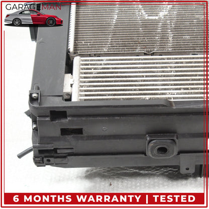 2010-2019 BMW 650i Engine Cooling Radiator Fan Motor AC Condenser Assembly OEM