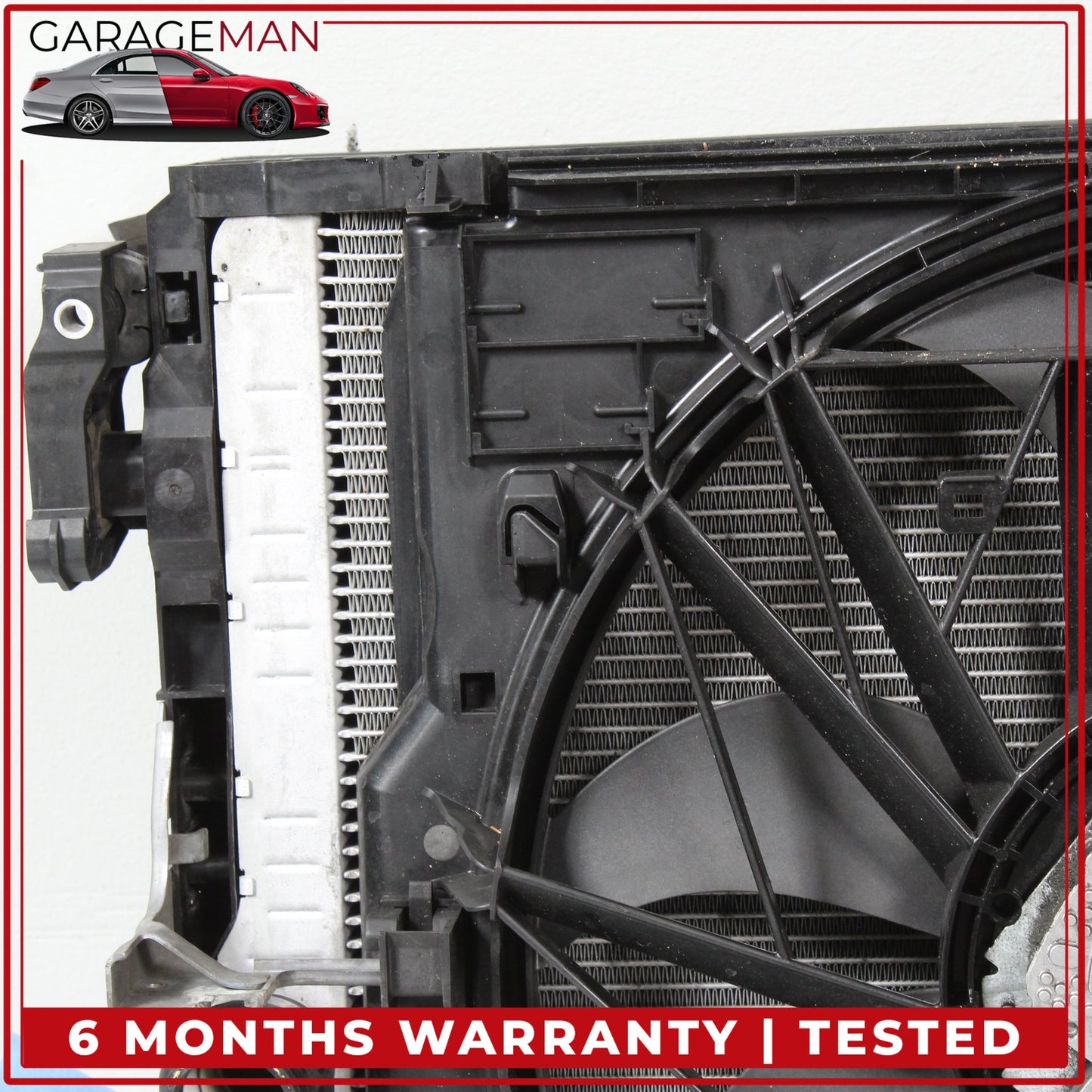 2011 BMW 528i F10 N52 Cooling Radiator w/ Fan Assembly 8669005