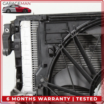 2011 BMW 528i F10 N52 Cooling Radiator w/ Fan Assembly 8669005