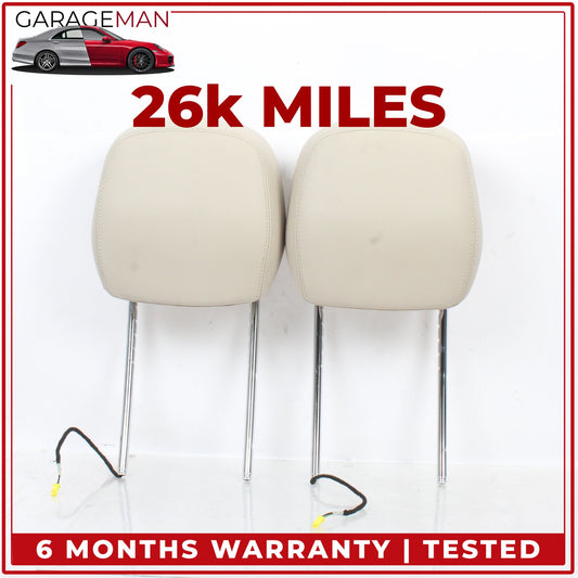 2010-2017 Mercedes C207 E400 Coupe Front Left and Right Seat Headrest Beige OEM