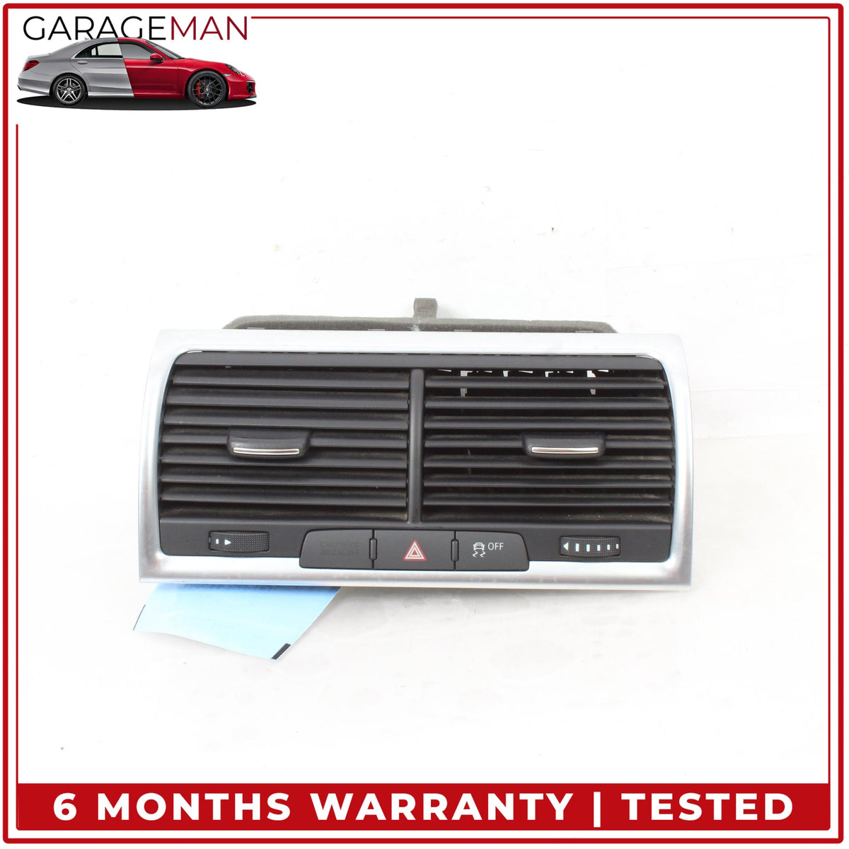 2007-2015 Audi Q7 Front Dash Center AC Air Vent w/ Hazard Light 4L0820951 OEM