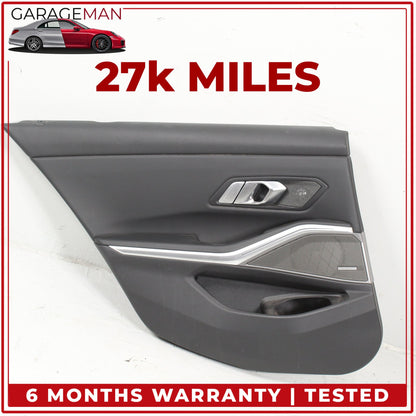 2019-2025 BMW M340i G20 Rear Left Driver Side Interior Door Trim Panel OEM