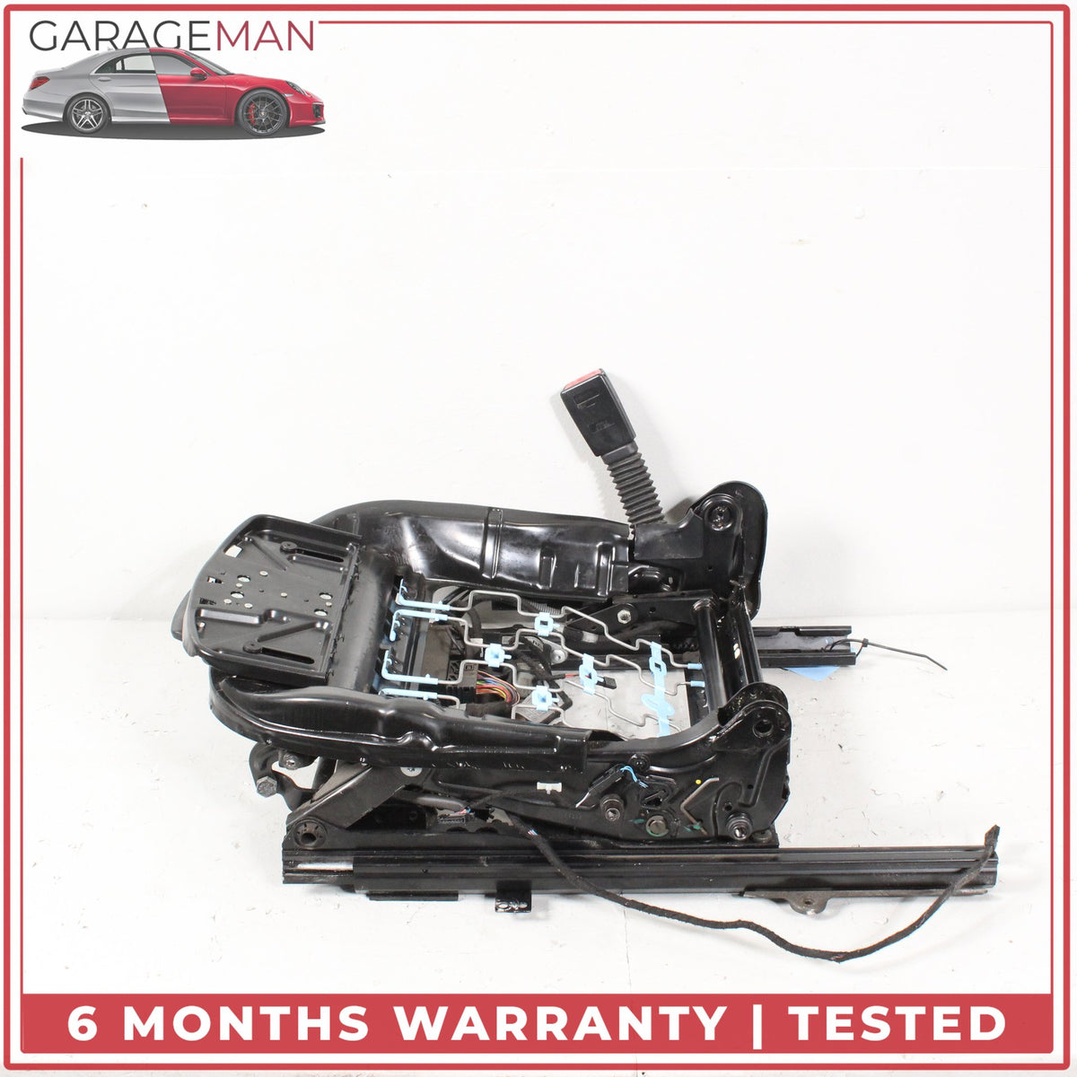 2004-2010 BMW 650i E64 Front Left Sport Seat Track Rail Frame 7112671 OEM