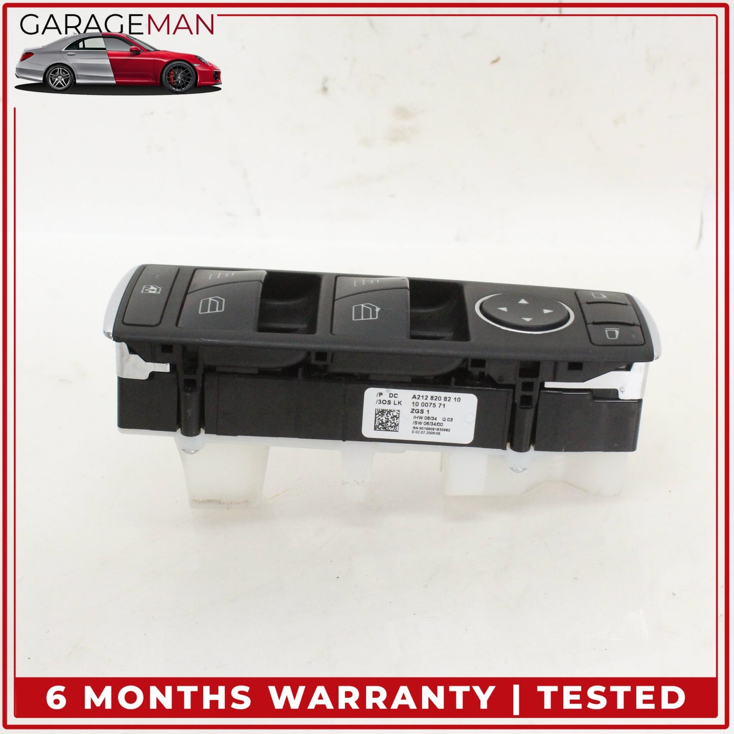 2008-2014 Mercedes W204 C250 Front Left Side Master Window Control Switch OEM