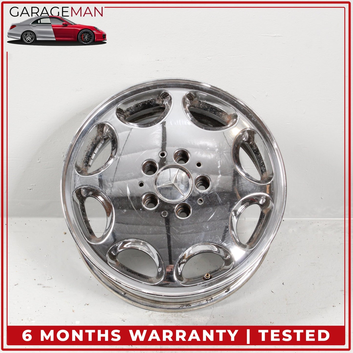 1992-1999 Mercedes W140 S320 Front/ Rear Wheel Rim 7.5JX16H2ET51 1404001402 OEM