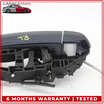 2014-2020 BMW 430i F36 Rear Left Driver Side Exterior Door Handle Blue OEM