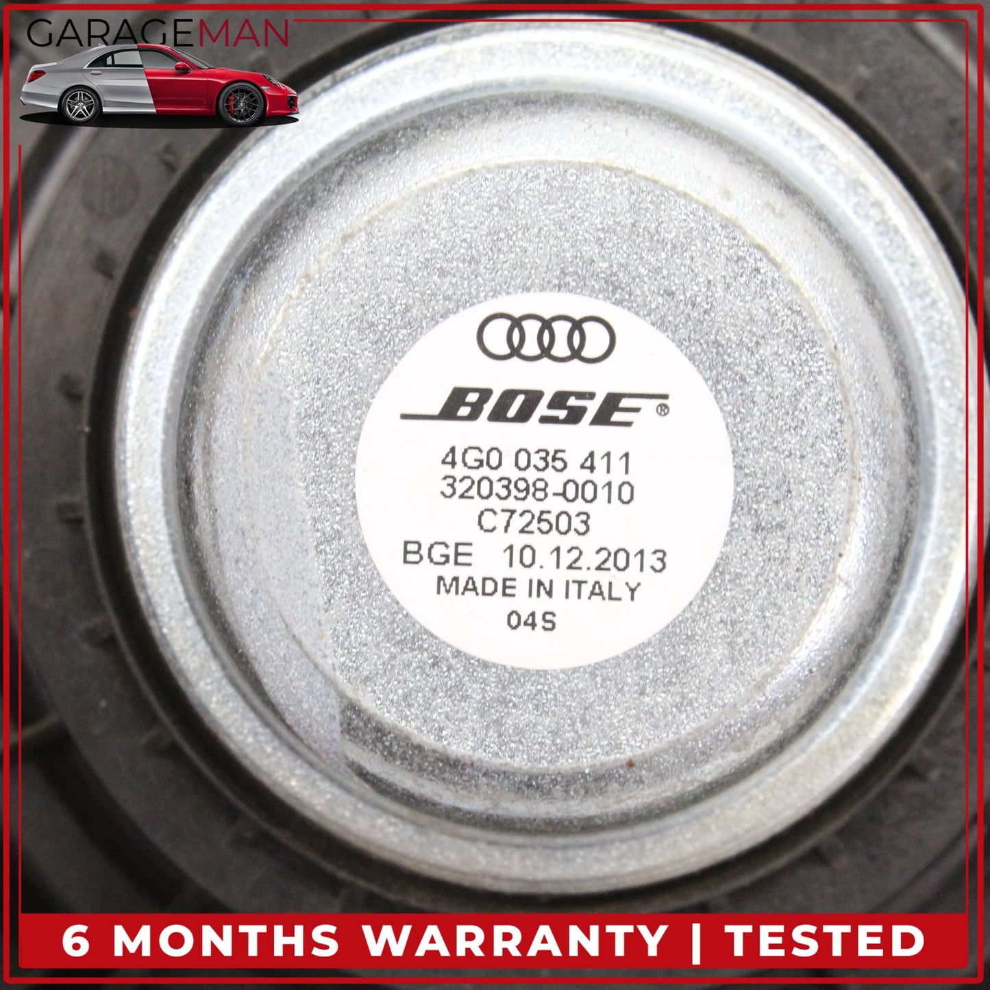 2012-2018 Audi A6 A7 Rear Left and Right Side Door Speaker Set 4G0035411 OEM