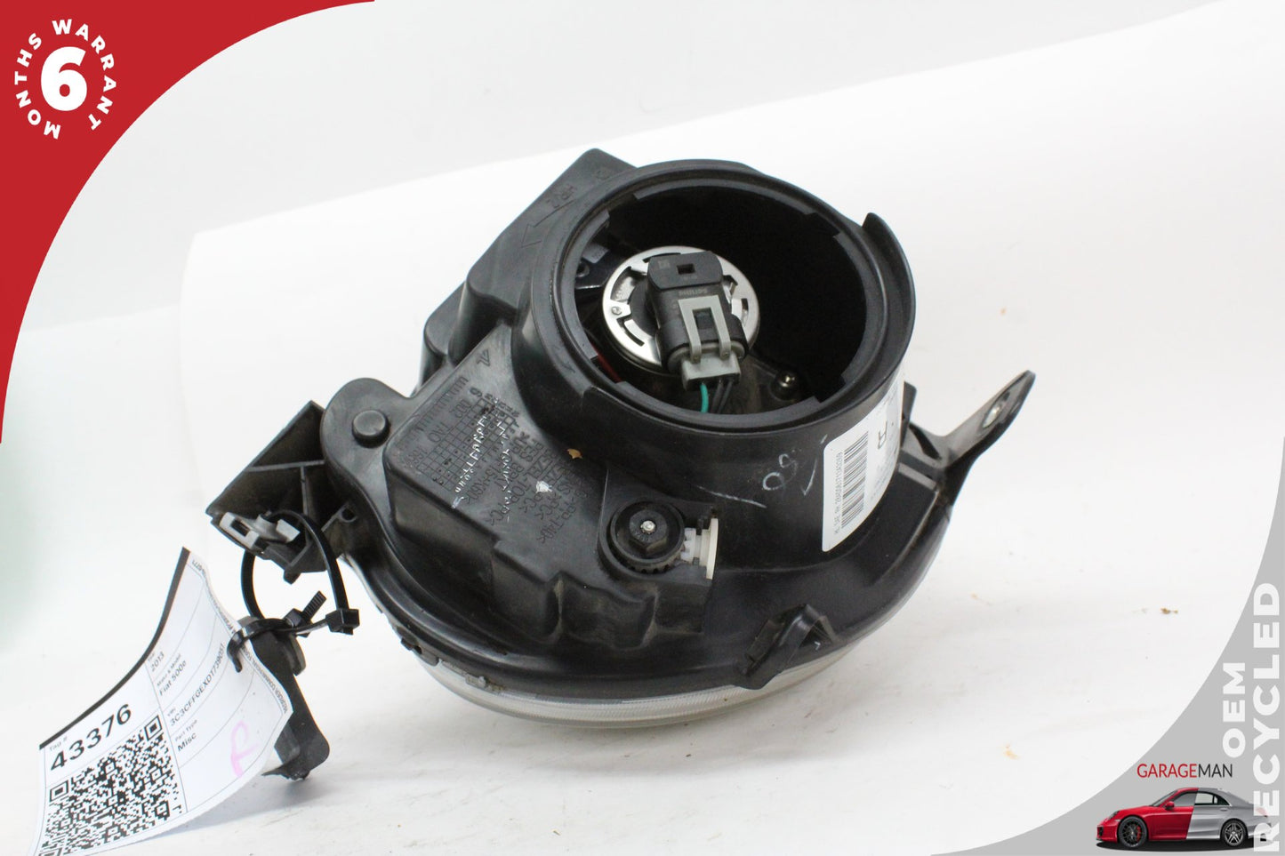 2012-2019 Fiat 500e Front Right Passenger Side Headlight Lamp 05182428AD OEM