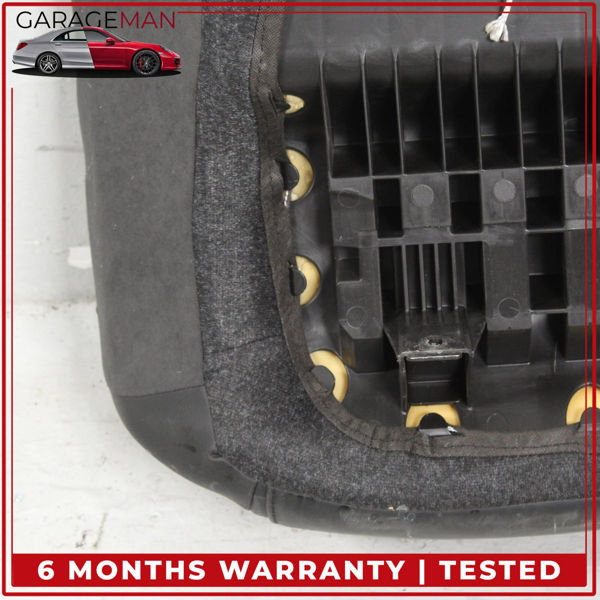 2013-2019 Maserati GranTurismo Rear Right Bottom Lower Seat Cushion Black OEM