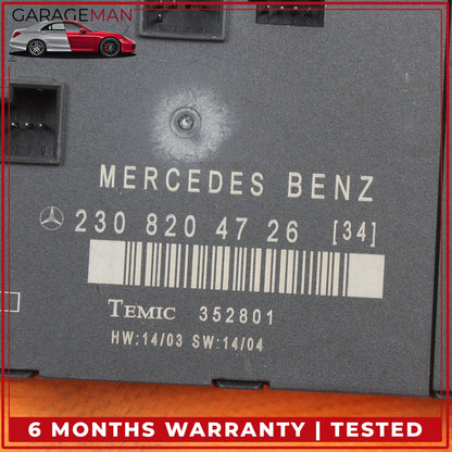 2003-2012 Mercedes R230 SL500 Front Left Side Door Control Module 2308204726 OEM