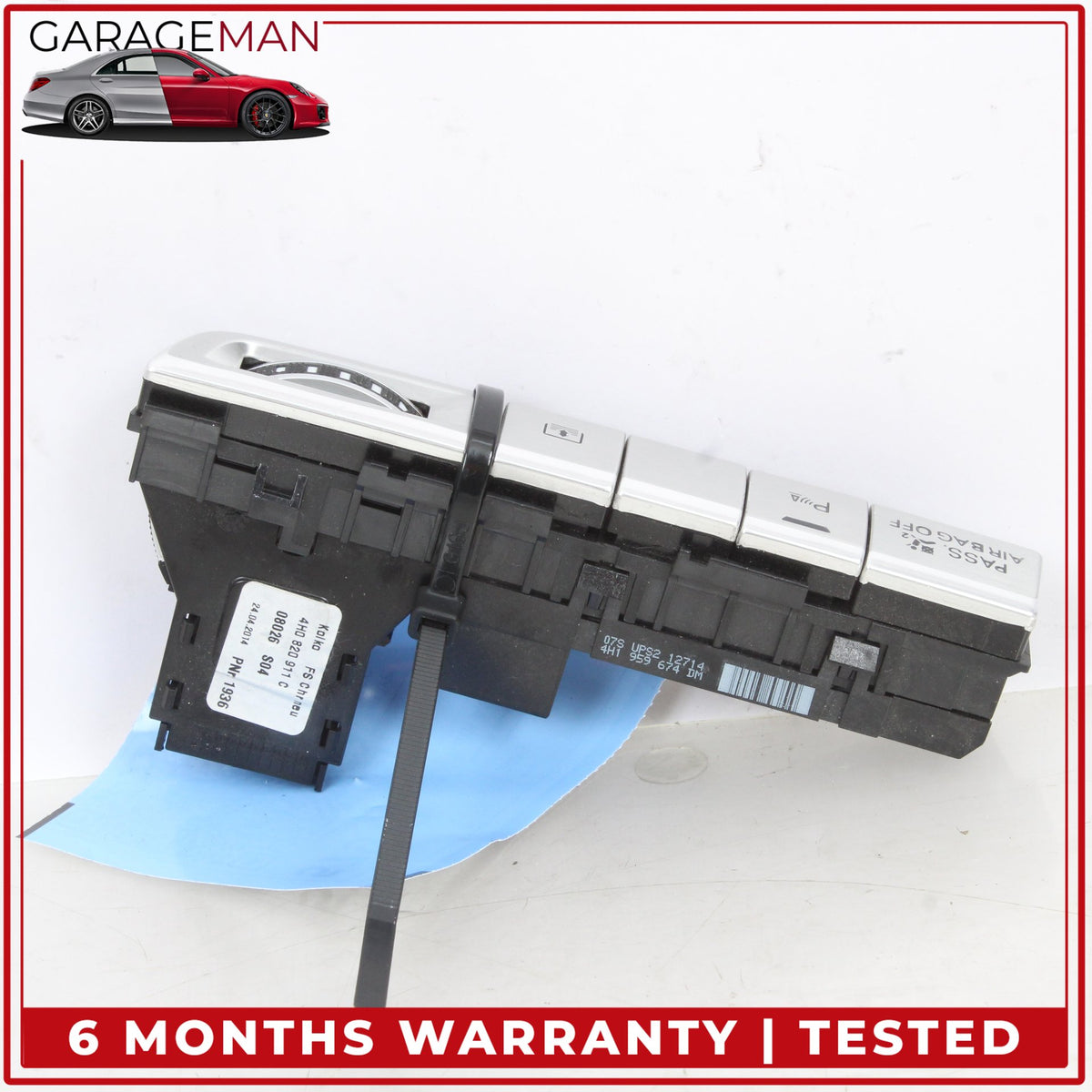 2011-2018 Audi A8 Front Right Dash Multifunction Control Switch 4H1959674DM OEM
