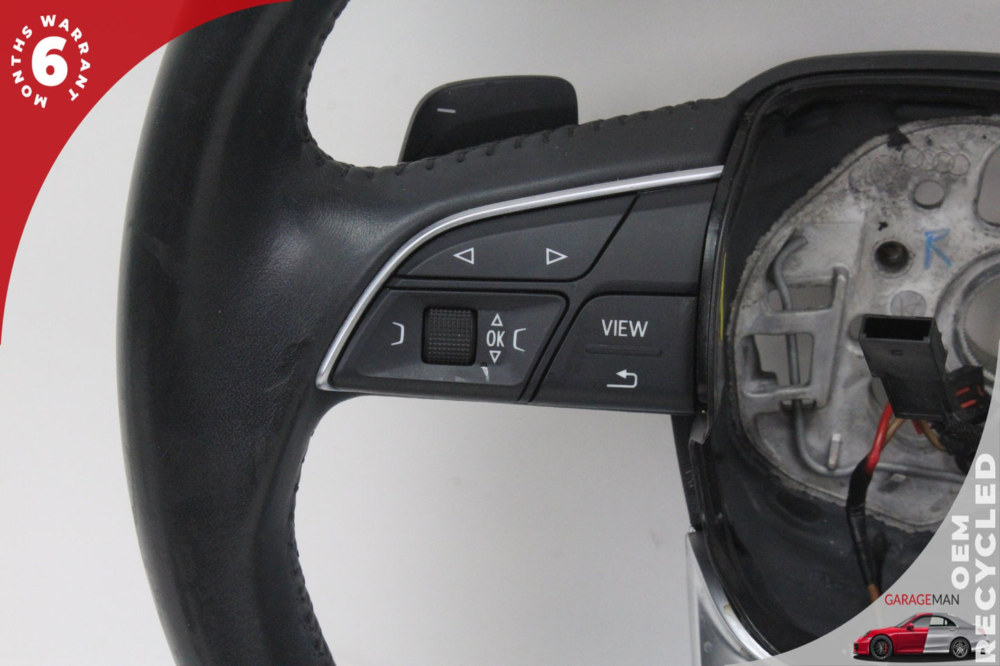 2018-2020 Audi Q5 Heated Steering Wheel w/ Paddle Shifters Black 80A419091L OEM