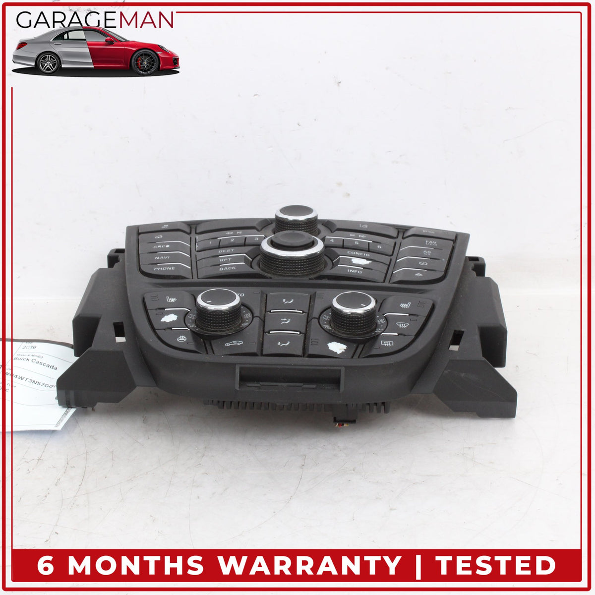 2016-2019 Buick Cascada Radio Audio Climat Control Panel Assy 13497754 OEM