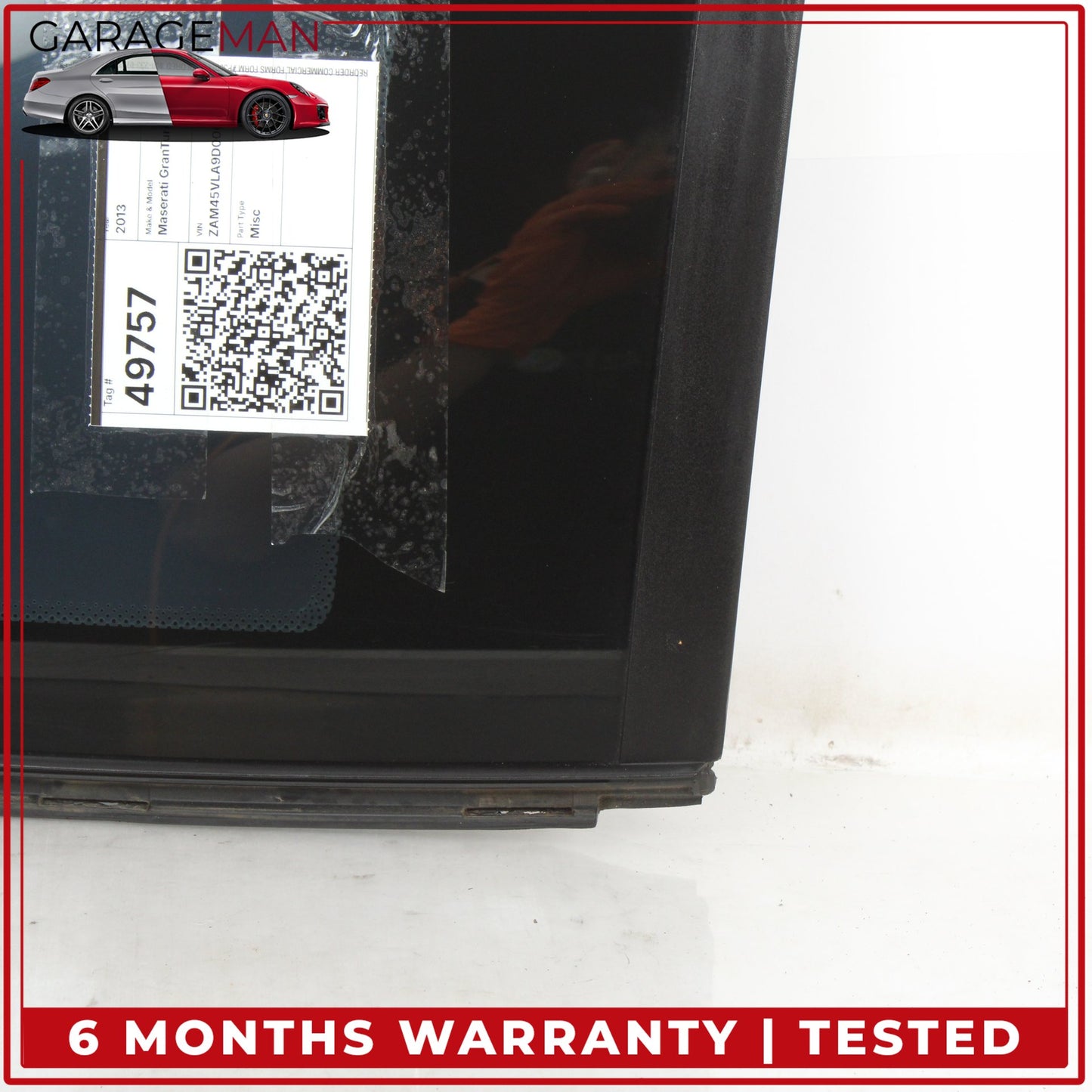 2008-2018 Maserati GranTurismo M145 Coupe Rear Left Quarter Window Glass OEM