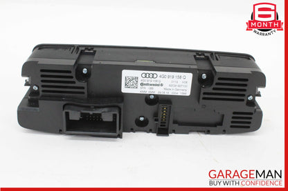 2012-2018 Audi A6 A7 Rear A/C AC Climate Control Switch Panel 4G0919158Q OEM