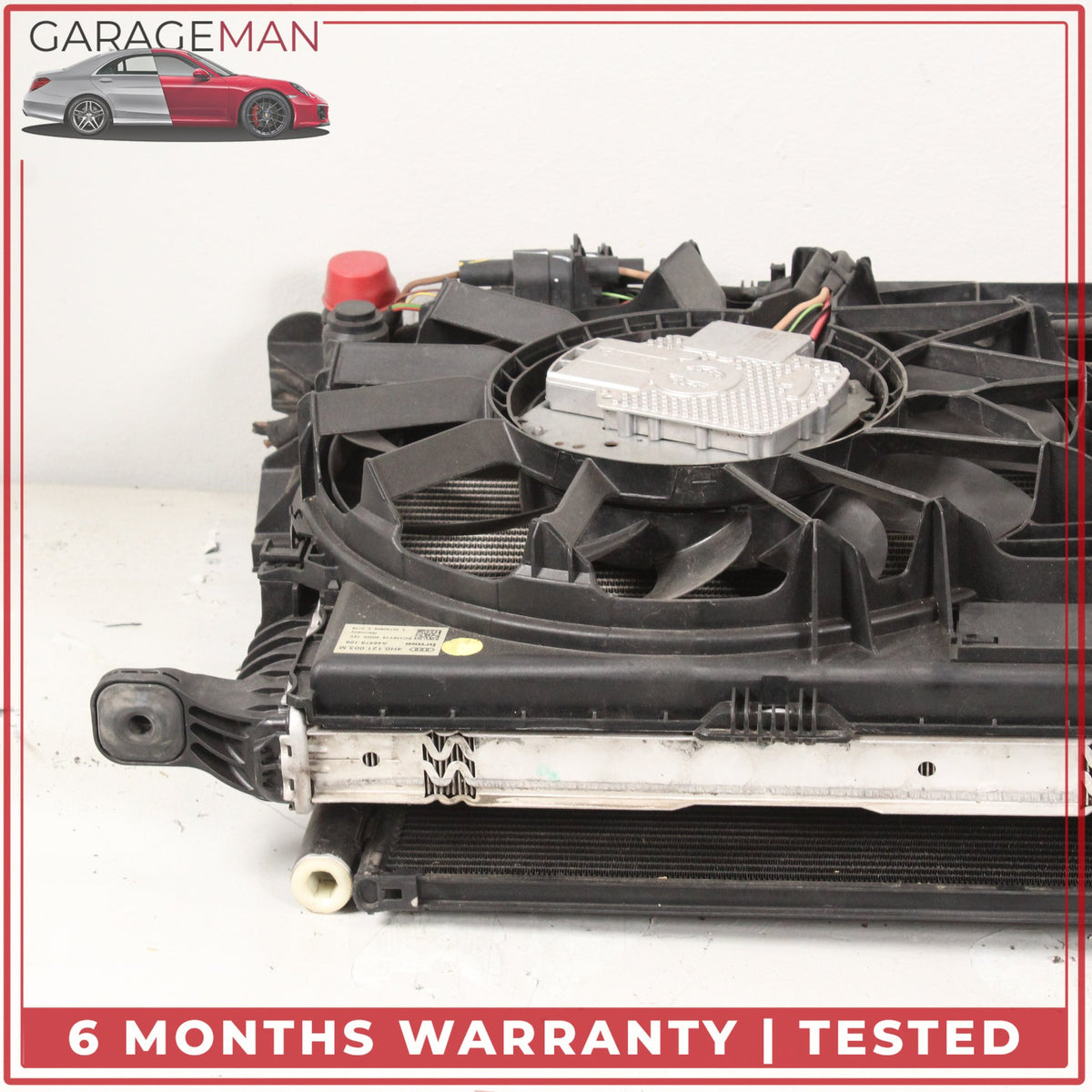 2011-2018 Audi A8 D4 Engine Radiator Cooling Fan Motor Assembly 4H0121003M OEM