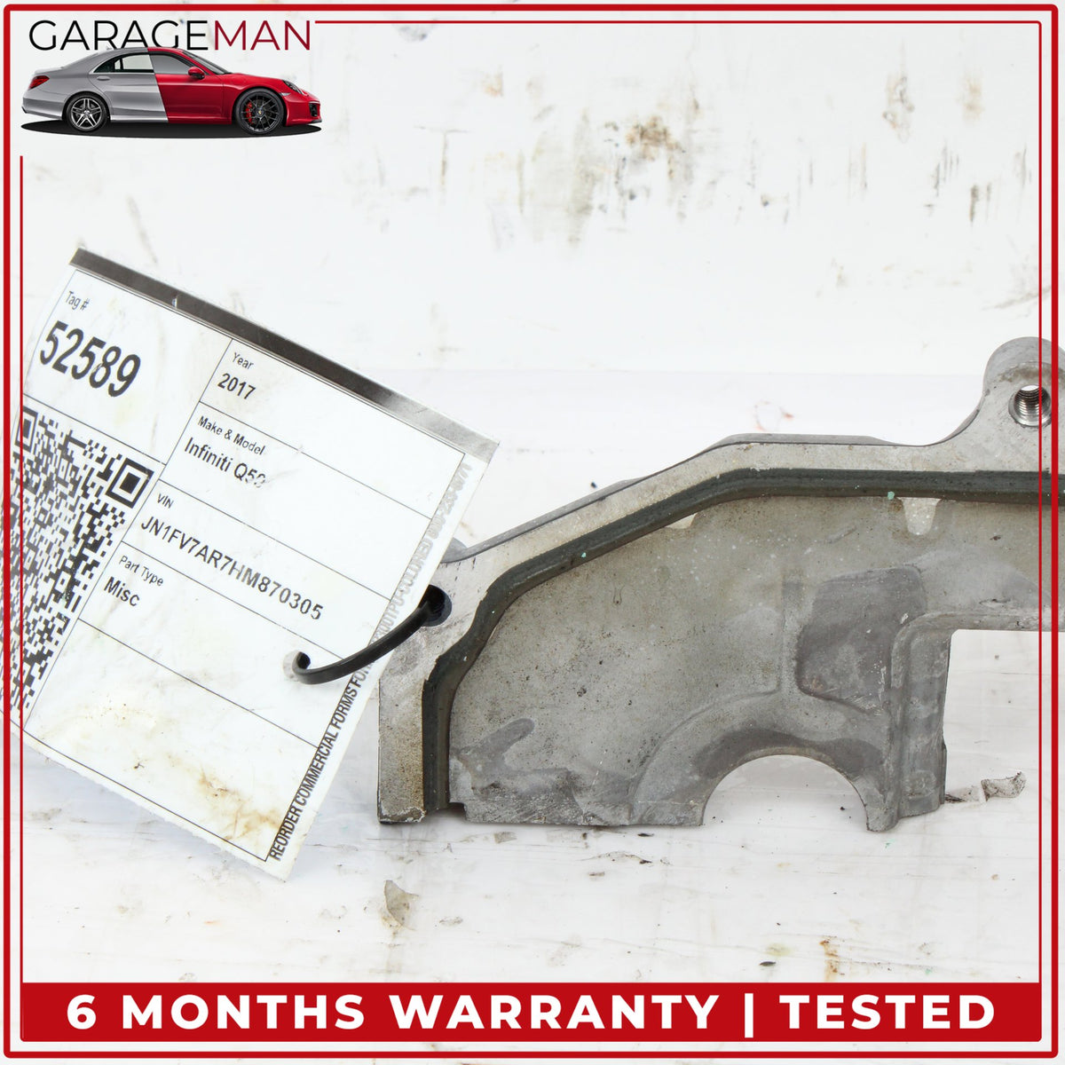 2017-2024 Infiniti Q50 V37 Engine Right Cylinder Head Upper Mount Bracket OEM