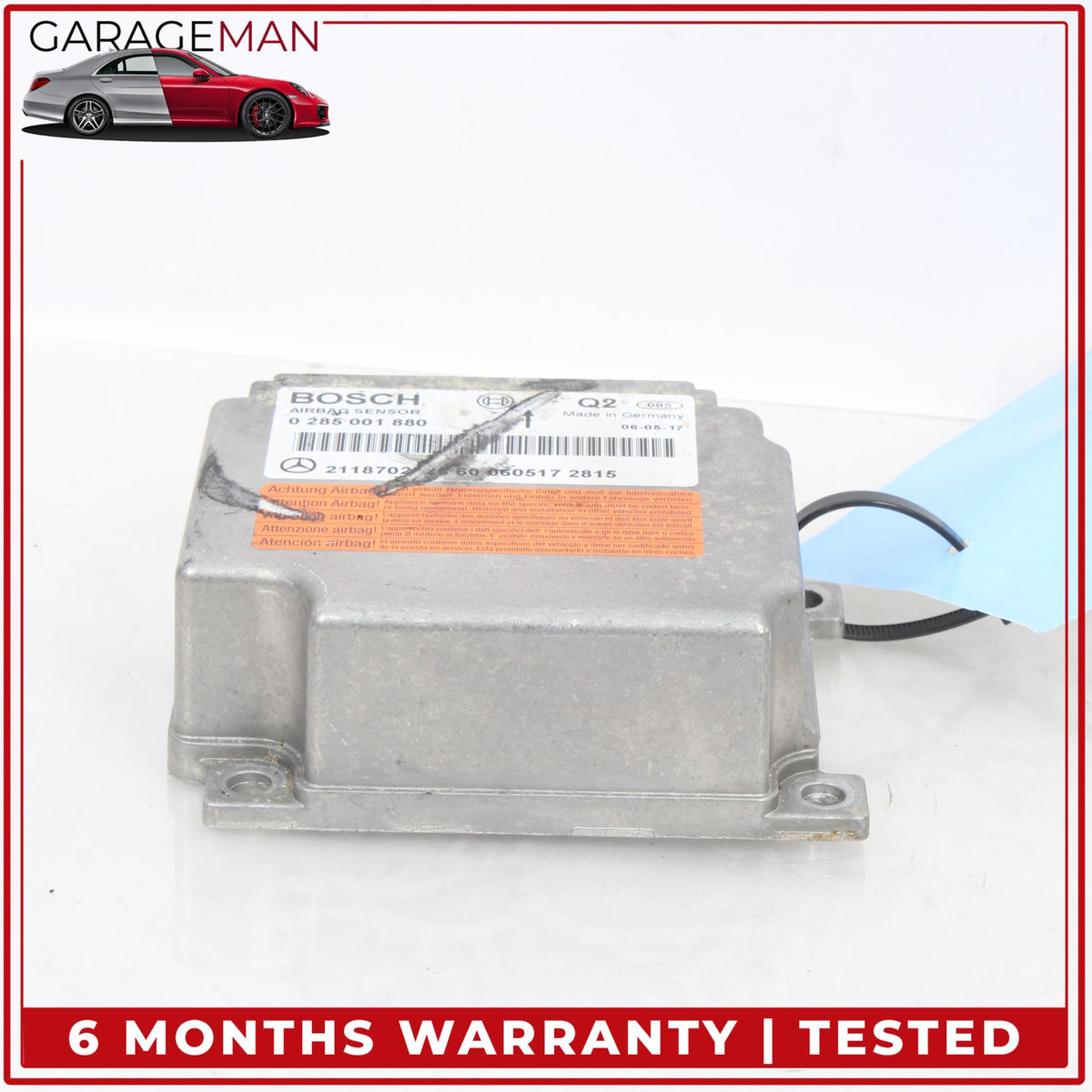 2003-2011 Mercedes W211 E350 Airbag Air Bag SRS Sensor Module 2118702626 OEM