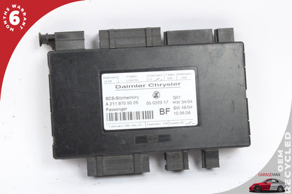 03-11 Mercedes W211 CLS500 E500 Under Seat Control Module 2118705026 OEM