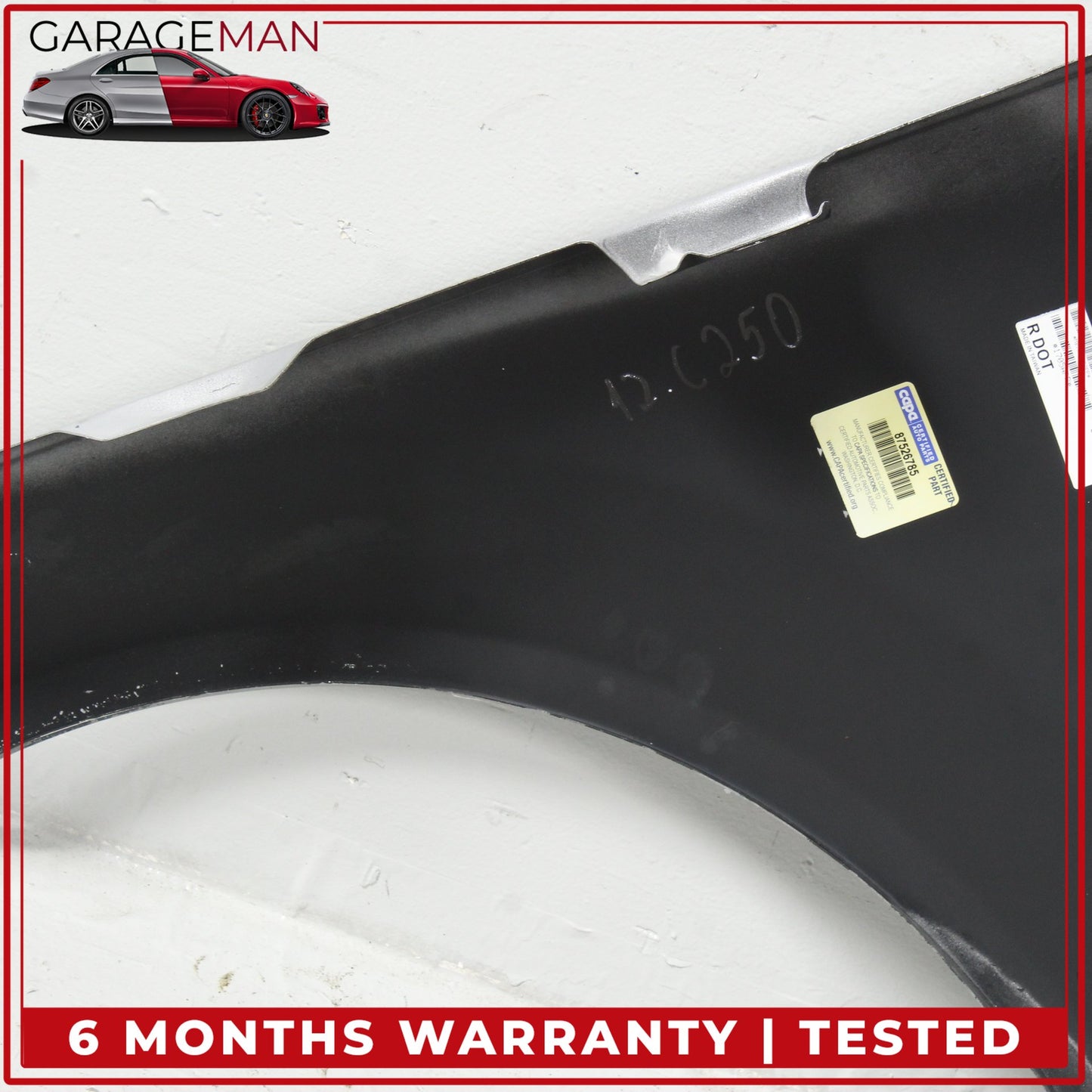 2008-2014 Mercedes W204 C250 Front Right Passenger Side Fender Wing Panel OEM