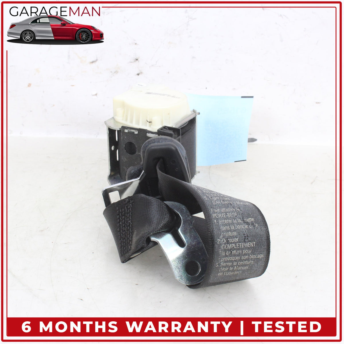 2004-2010 BMW 650i E64 Convertible Rear Upper Seat Belt Retractor 7918753 OEM