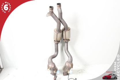 2011-2014 Porsche Cayenne 958 S Hybrid SUV Front & Rear Exhaust Downpipe Set OEM