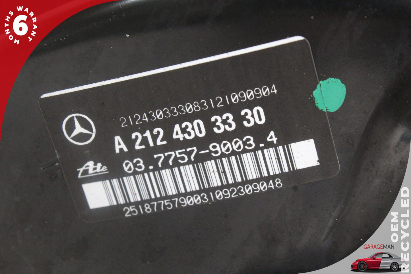 2012-2014 Mercedes-Benz CLS550 W218 Power Brake Booster Master Cylinder OEM