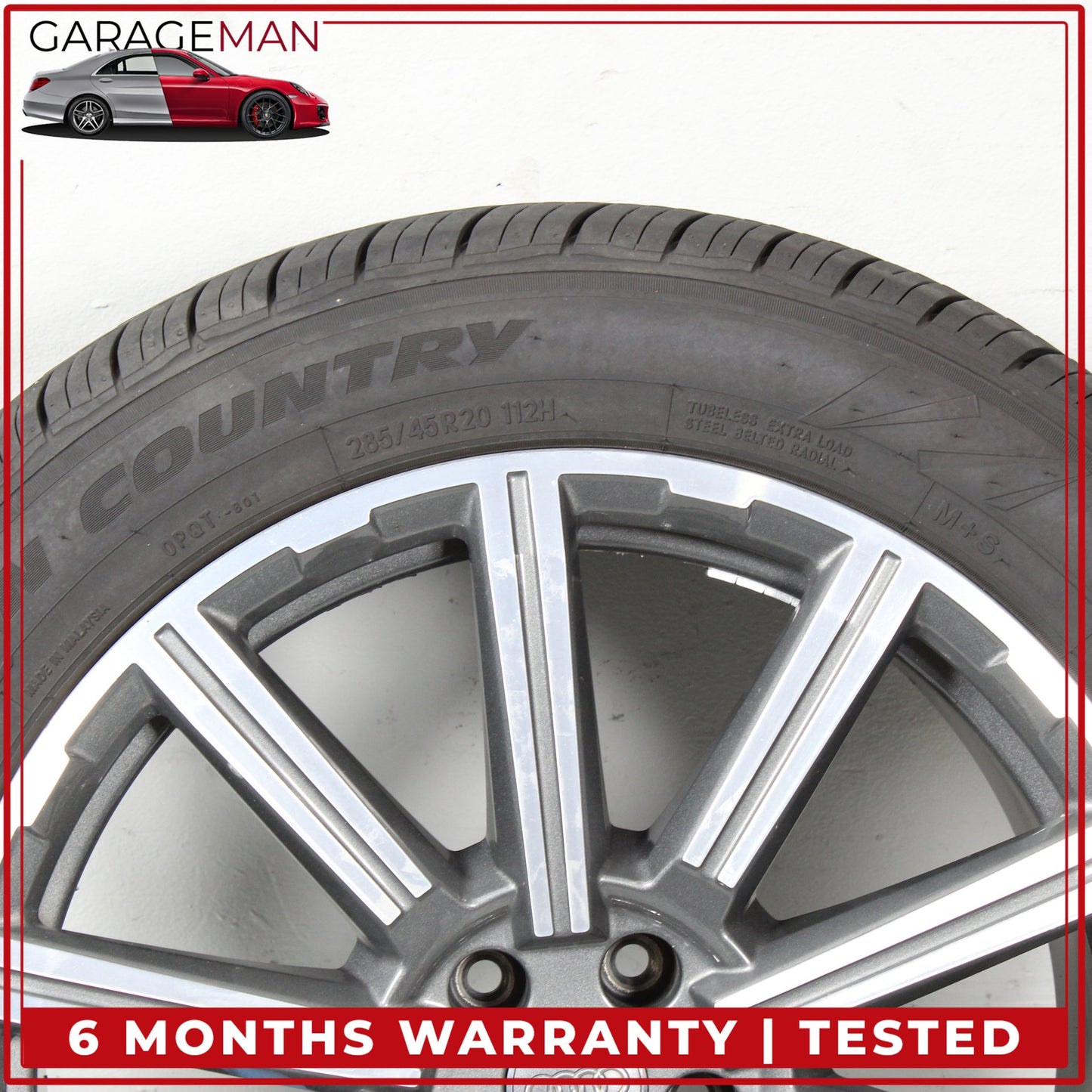 2017-2025 Audi Q7 SQ7 10 Spoke Wheel Rim w/ Tire 9JX20H2 ET33 4M0601025AD OEM