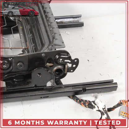 2010-2012 Range Rover L322 Front Left Seat Track Rail Frame w/ Motors OEM
