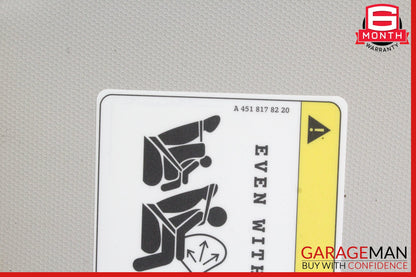 2008-2015 Smart Fortwo 451 Sedan Front Left Side Sun Visor Gray 4518100310 OEM