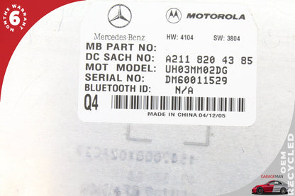 03-11 Mercedes SL500 R230 Comm Control Module 2118204385 Genuine OEM