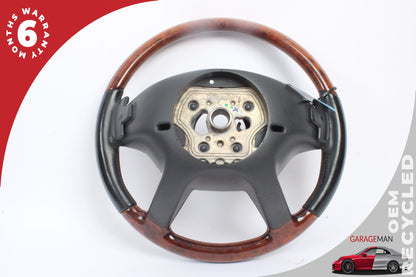 2007-2010 Mercedes W221 S550 Steering Wheel w/ Paddle Shifters Wood OEM